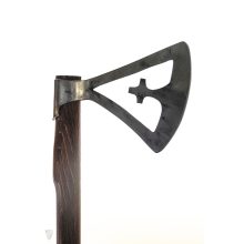 Viking axe with cross inside the head
