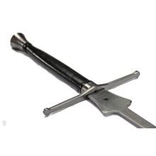 Federsword for tourneys with bell shape blade, point back-folded