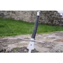 Federsword for tourneys with bell shape blade, point back-folded