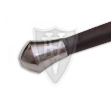 Federsword for tourneys with bell shape blade, point back-folded