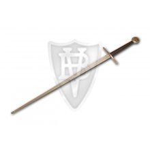 HEMA 1,5 hand sword for fencingtrainings, with back-folded tip