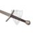   HEMA 1,5 hand sword for fencingtrainings, with back-folded tip