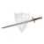   HEMA 1,5 hand sword for fencingtrainings, with back-folded tip