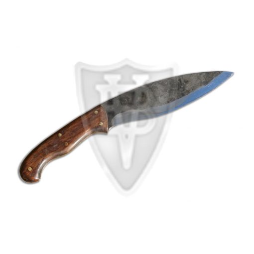 Knife with curved blade